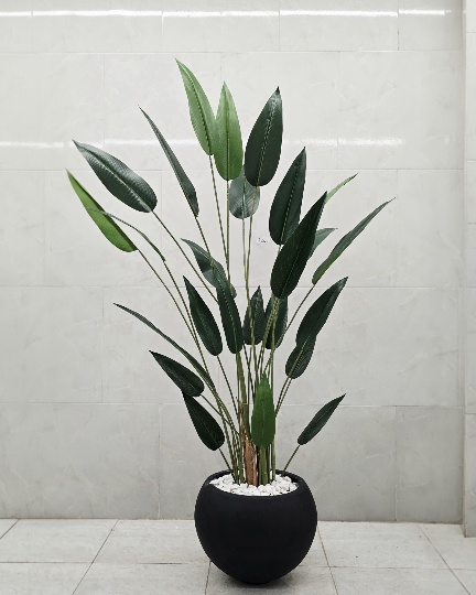 درختچه مصنوعی پرنده بهشتی (۲۶) برگ(زیبای خفته)